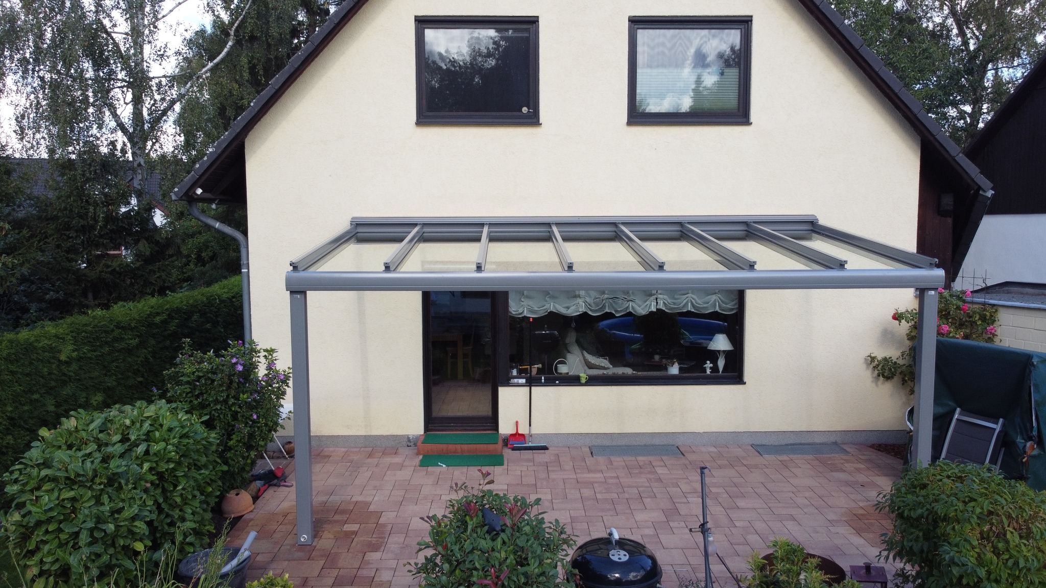 Fertige Terrassenüberdachung